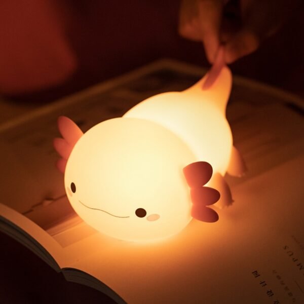 T-1 Hexagonal Dinosaur Night Light – Silicone Tap-Activated Lamp