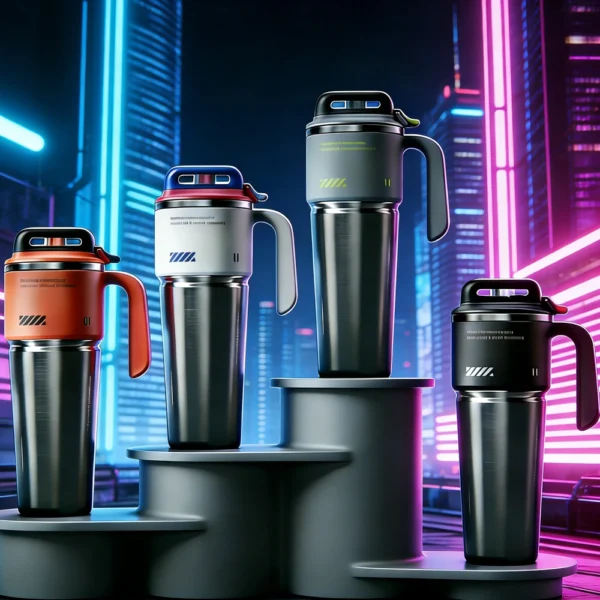 T-1 Cyber Stainless Steel Vacuum Insulated Tumbler – Large Capacity, Portable for Men, Ideal for Outdoor and Car Use