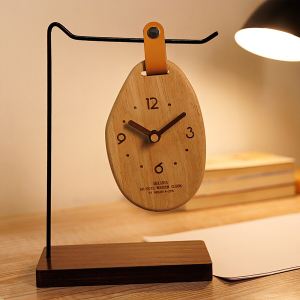 主图-04 Wooden clock desktop ornament